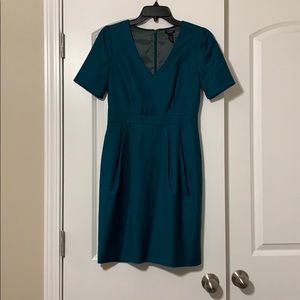 J Crew teal dress